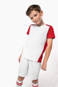 T-shirt de sport écoresponsable bicolore enfant