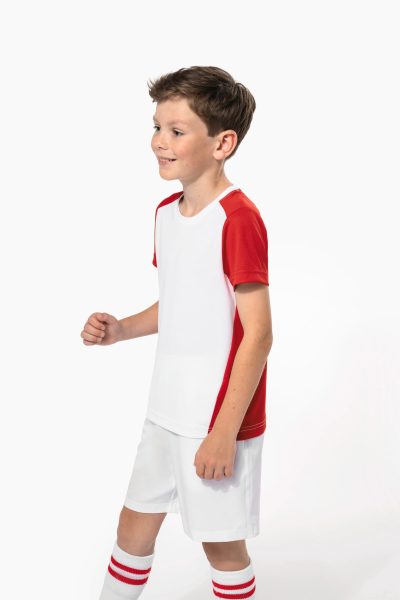 T-shirt de sport écoresponsable bicolore enfant – Image 3
