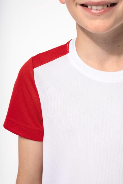 T-shirt de sport écoresponsable bicolore enfant – Image 8