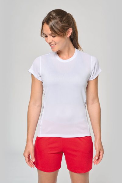 T-shirt de sport bi-matière manches courtes femme – Image 2