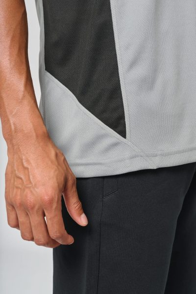 T-shirt de sport bicolore manches courtes unisexe – Image 16