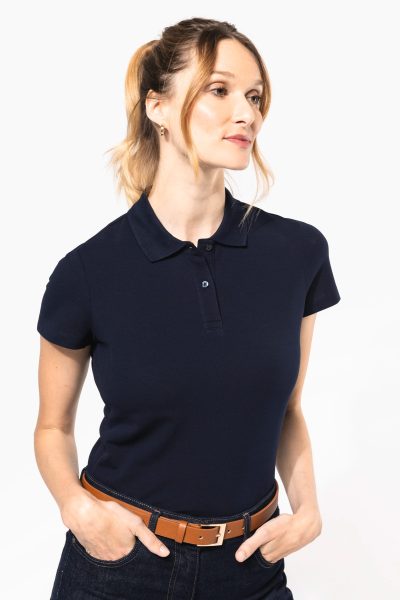 Polo Supima® manches courtes femme – Image 4