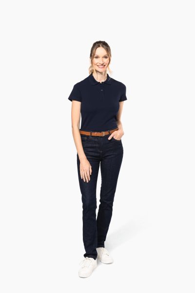 Polo Supima® manches courtes femme – Image 5