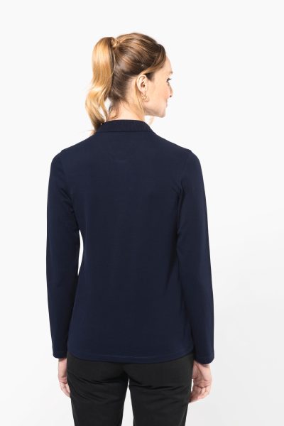 Polo Supima® manches longues femme – Image 2