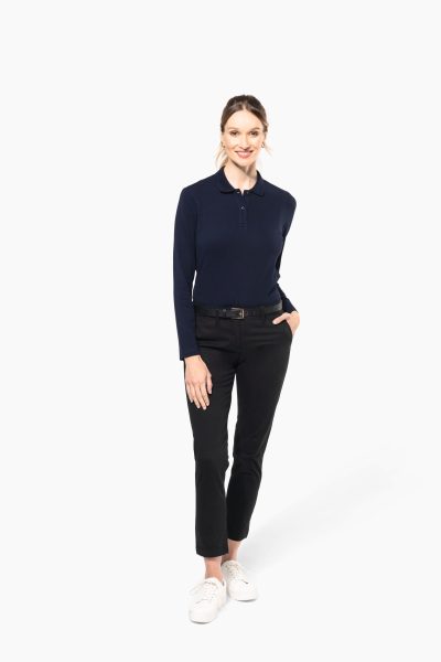 Polo Supima® manches longues femme – Image 5