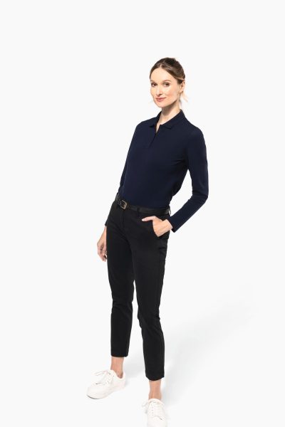 Polo Supima® manches longues femme – Image 6