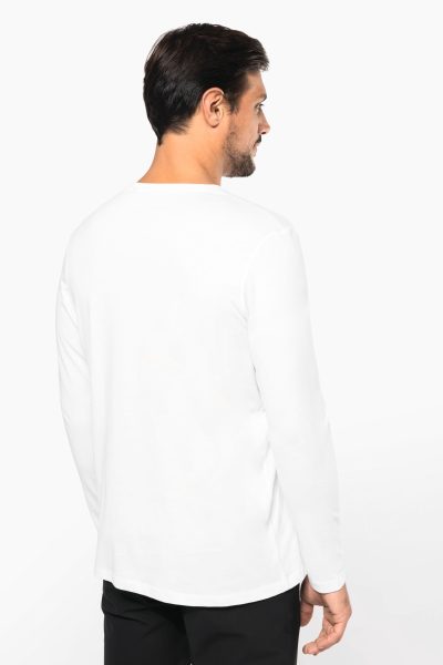 T-shirt Supima® col V manches longues homme – Image 2