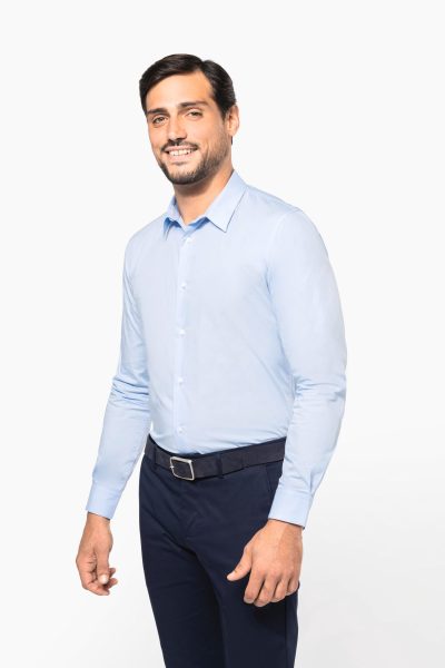 Chemise popeline manches longues homme – Image 3