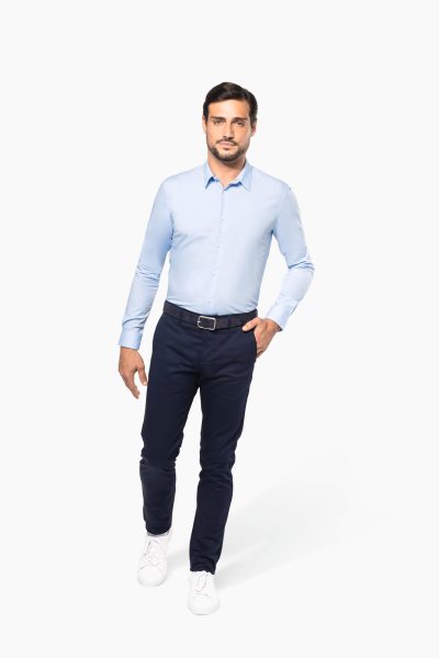 Chemise popeline manches longues homme – Image 4