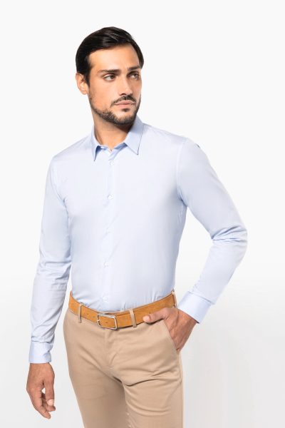 Chemise popeline manches longues homme – Image 3