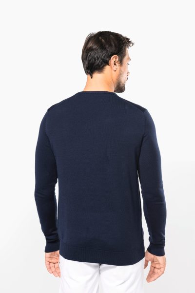 Pull Mérinos col V homme – Image 2