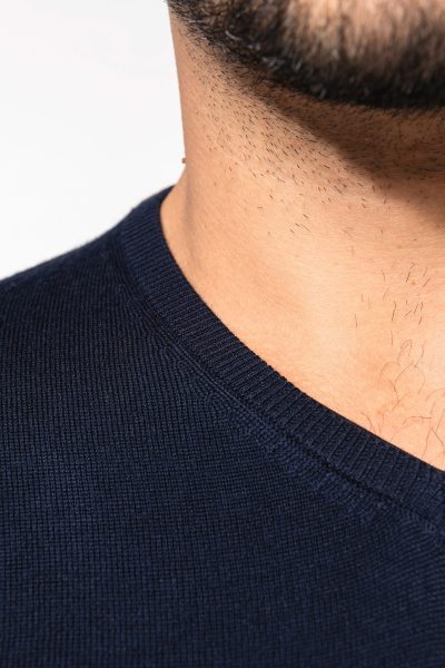 Pull Mérinos col V homme – Image 7