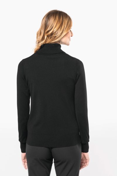 Pull Mérinos col roulé femme – Image 2