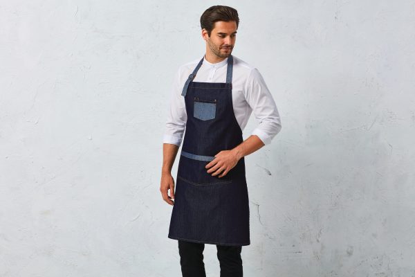 Tablier Denim à bavette "Domain"