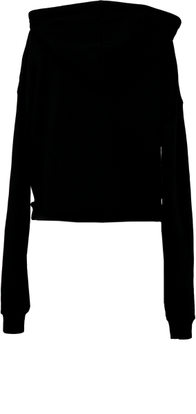 Sweat-shirt crop à capuche femme – Image 2