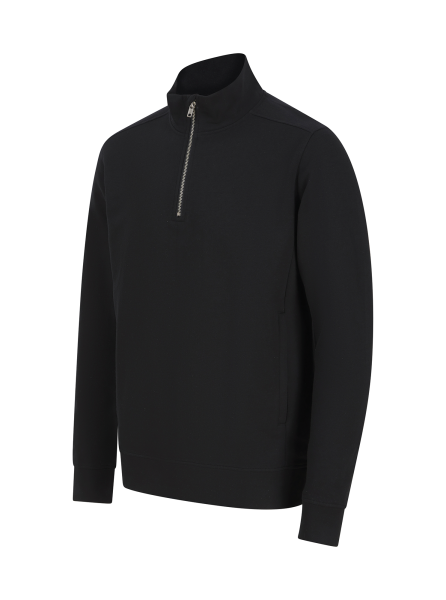 Sweat-shirt col zippé unisexe – Image 3