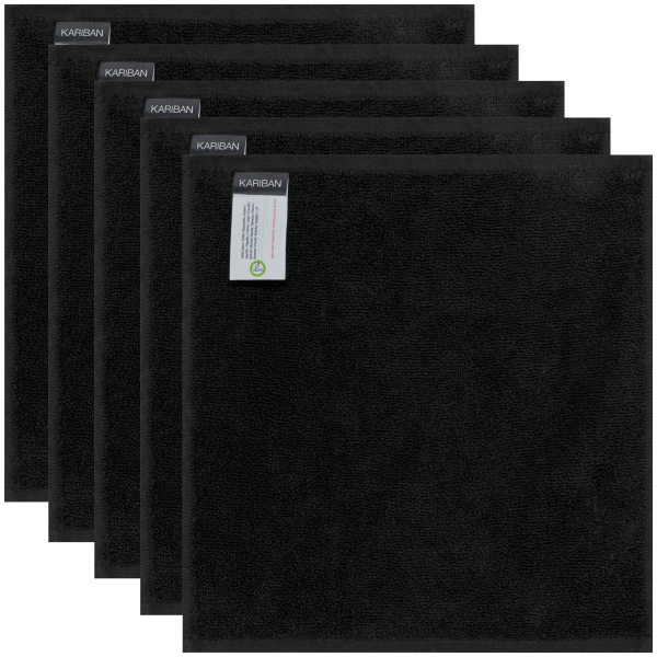 Serviettes d'invité 30 x 30 cm - Lot de 5 serviettes – Image 6