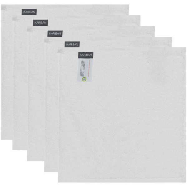 Serviettes d'invité 30 x 30 cm - Lot de 5 serviettes – Image 8