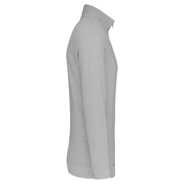 Trucker > sweat-shirt piqué col zippé homme – Image 9