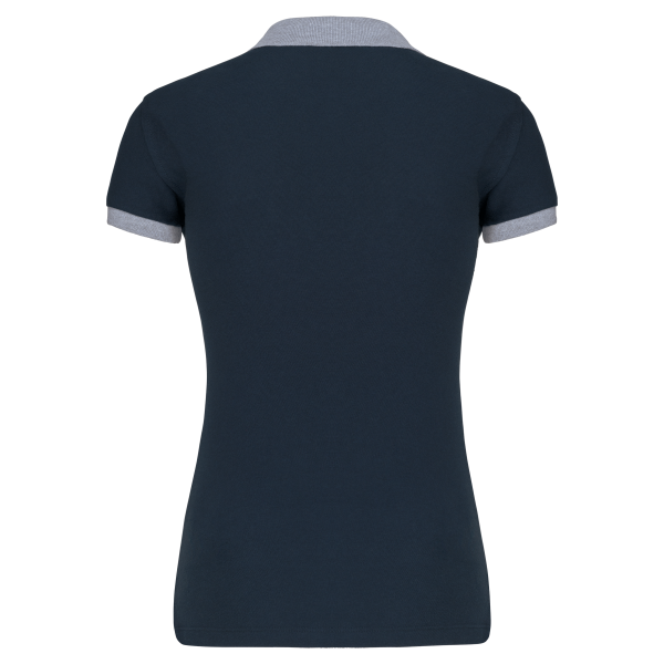 Polo piqué bicolore femme – Image 10