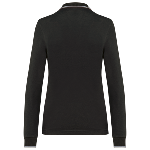 Polo maille piquée manches longues femme – Image 11