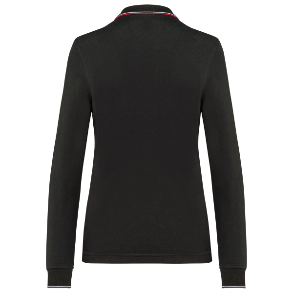 Polo maille piquée manches longues femme – Image 13