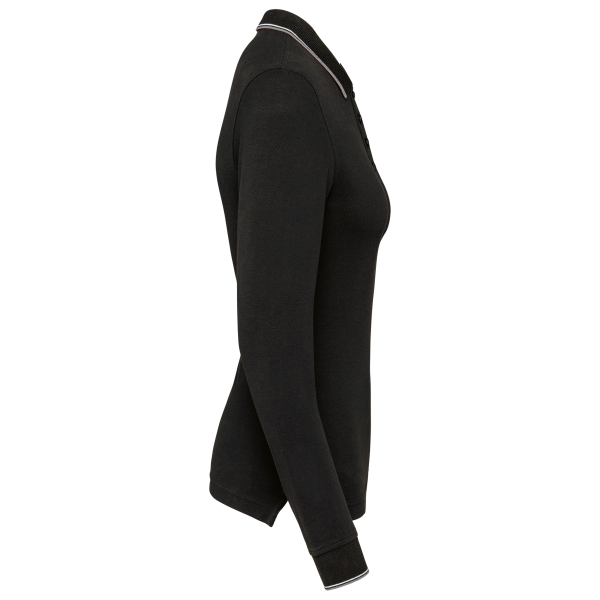Polo maille piquée manches longues femme – Image 12