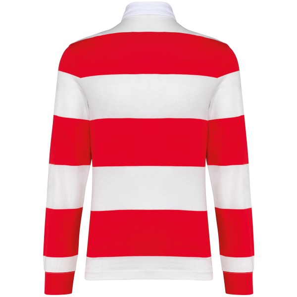 Polo rugby rayé manches longues unisexe – Image 12
