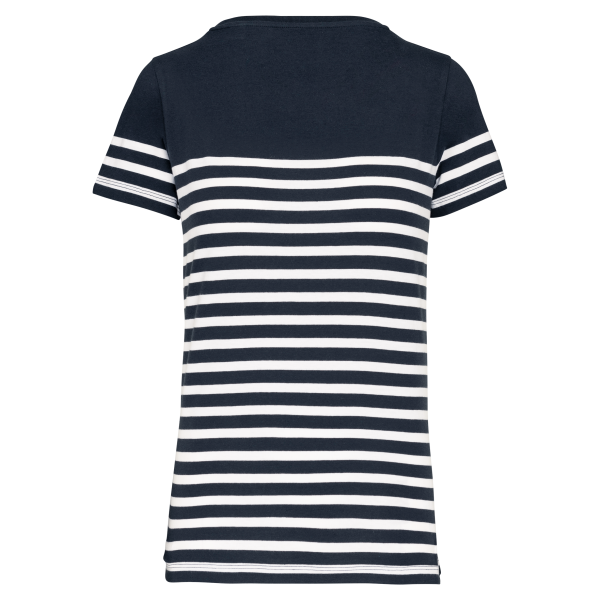 T-shirt marin col rond Bio femme – Image 12