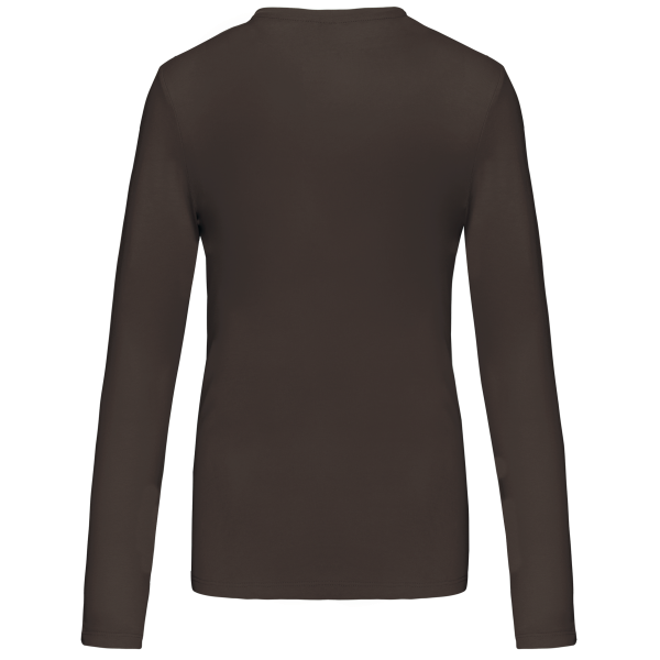 T-shirt col V manches longues femme – Image 11
