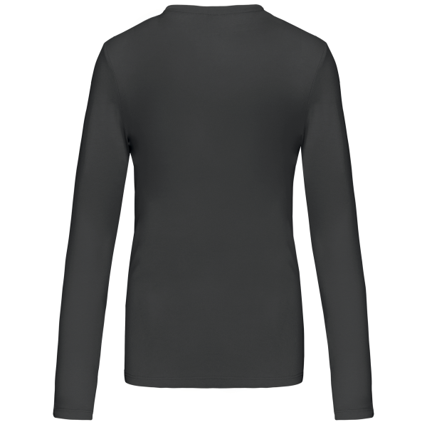 T-shirt col V manches longues femme – Image 13