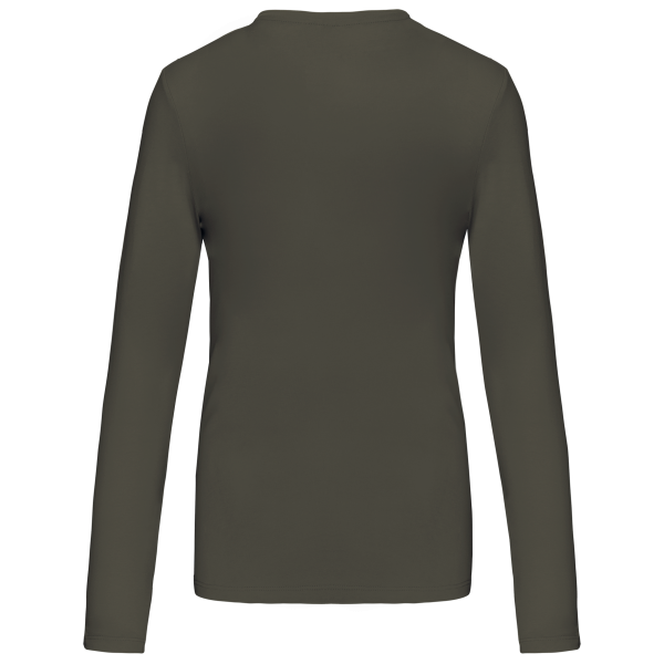 T-shirt col V manches longues femme – Image 15