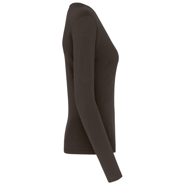 T-shirt col V manches longues femme – Image 12