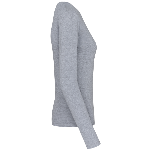 T-shirt col V manches longues femme – Image 34