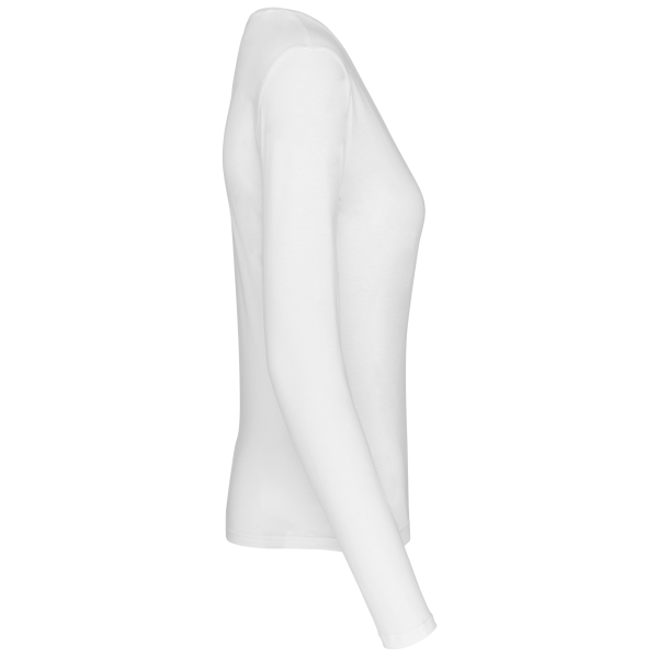 T-shirt col V manches longues femme – Image 44