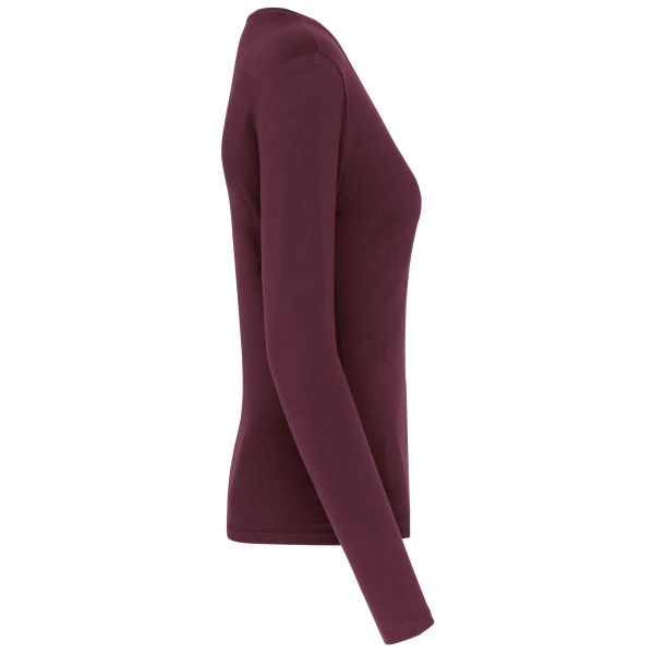 T-shirt col V manches longues femme – Image 46