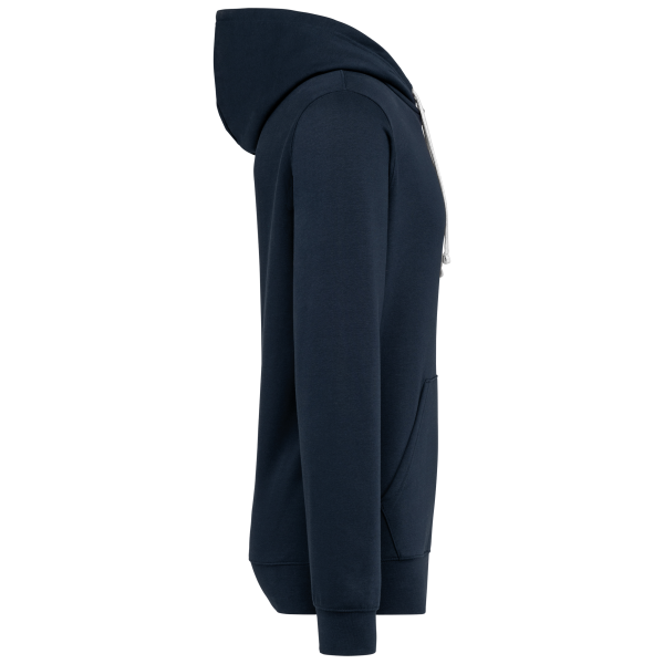 Sweat-shirt à capuche contrastée à motifs unisexe – Image 17