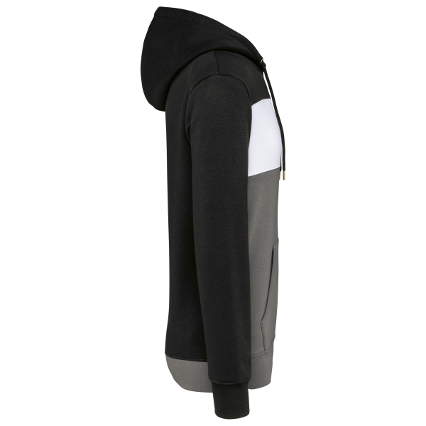 Sweat-shirt tricolore à capuche unisexe – Image 12
