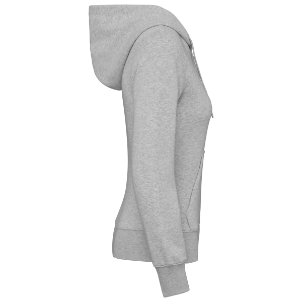 Sweat-shirt écoresponsable zippé à capuche femme – Image 29