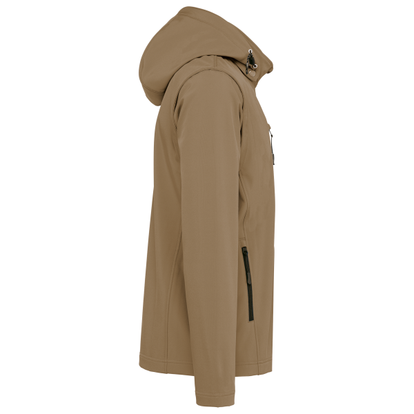 Veste Softshell 3 couches à capuche avec manches amovibles unisexe – Image 25