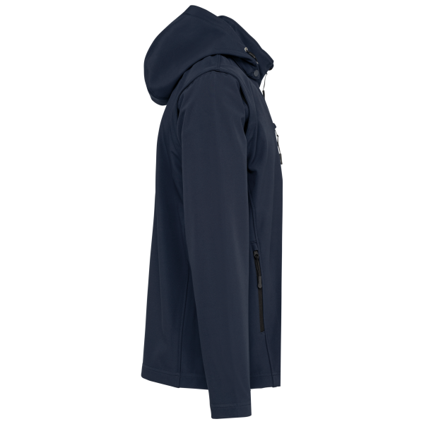 Veste Softshell 3 couches à capuche avec manches amovibles unisexe – Image 31