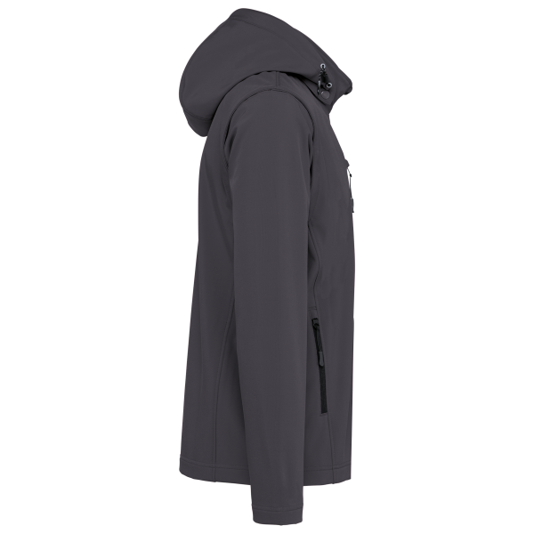 Veste Softshell 3 couches à capuche avec manches amovibles unisexe – Image 35