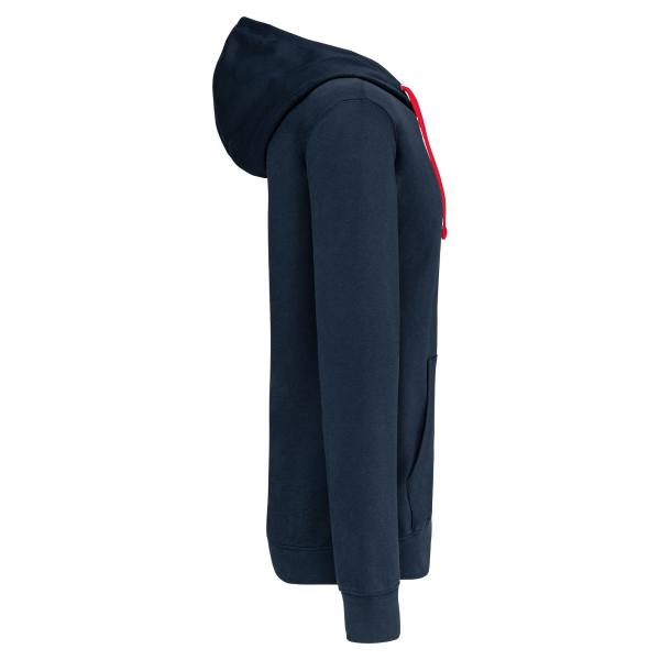 Sweat-shirt zippé capuche contrastée – Image 24
