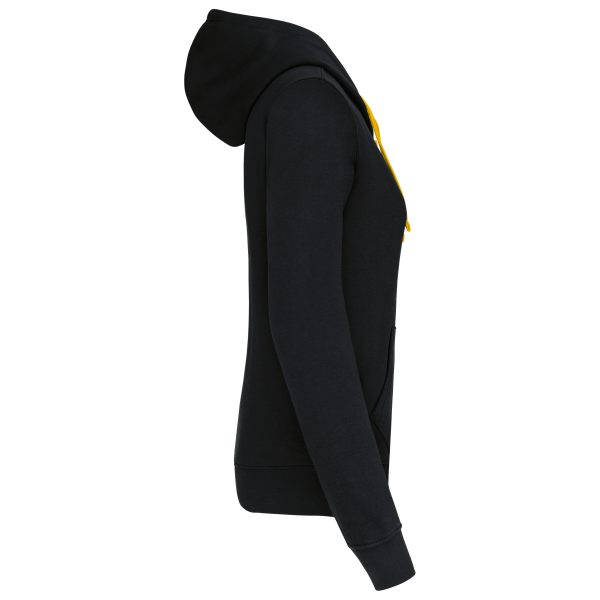 Sweat-shirt zippé capuche contrastée femme – Image 14