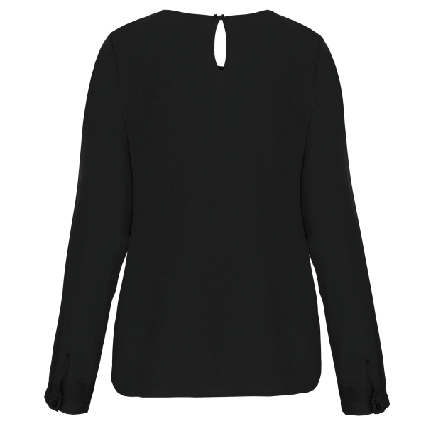 Blouse crêpe manches longues femme – Image 9