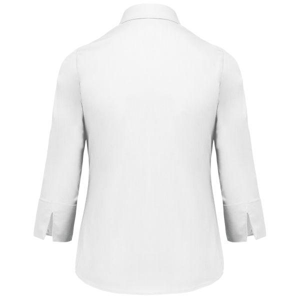 Chemise popeline polycoton manches 3/4 entretien facile femme – Image 29