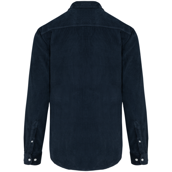Chemise manches longues en velours homme – Image 7