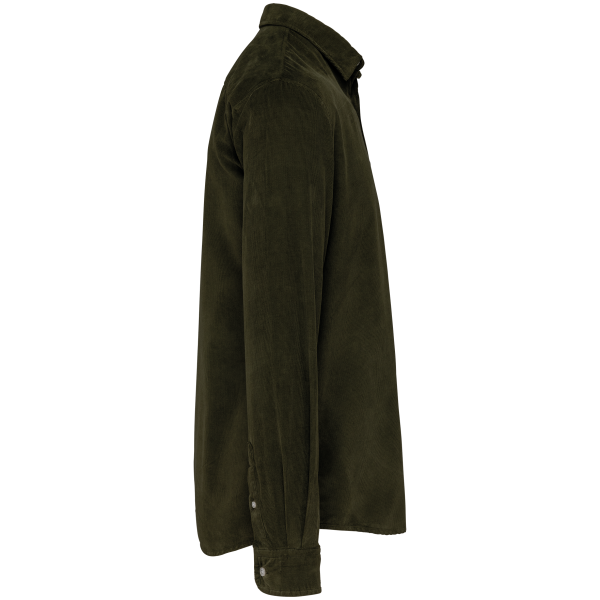Chemise manches longues en velours homme – Image 10