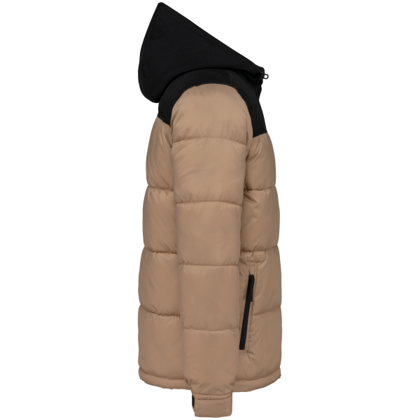 Parka matelassée à capuche bi-ton unisexe – Image 24
