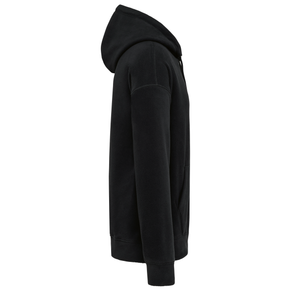 Sweat-shirt à capuche oversize en micropolaire recyclée unisexe – Image 14